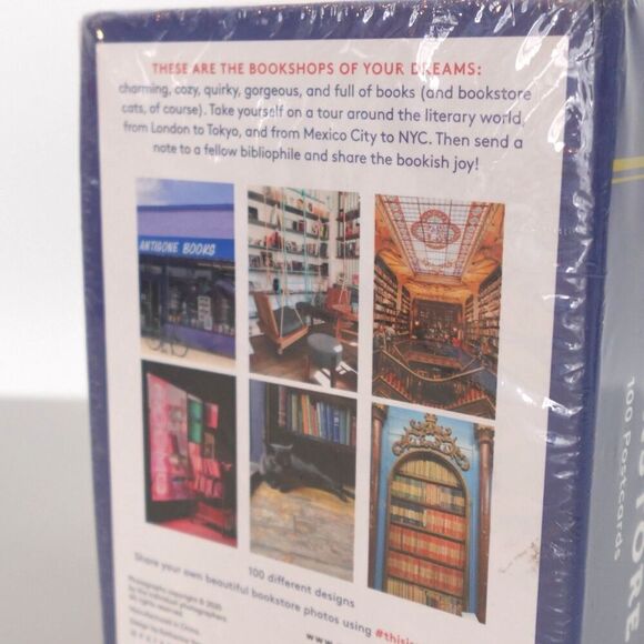 100 Postcards This is my Bookstore Shops Around the World Notecards Bibliophile - Picture 4 of 12